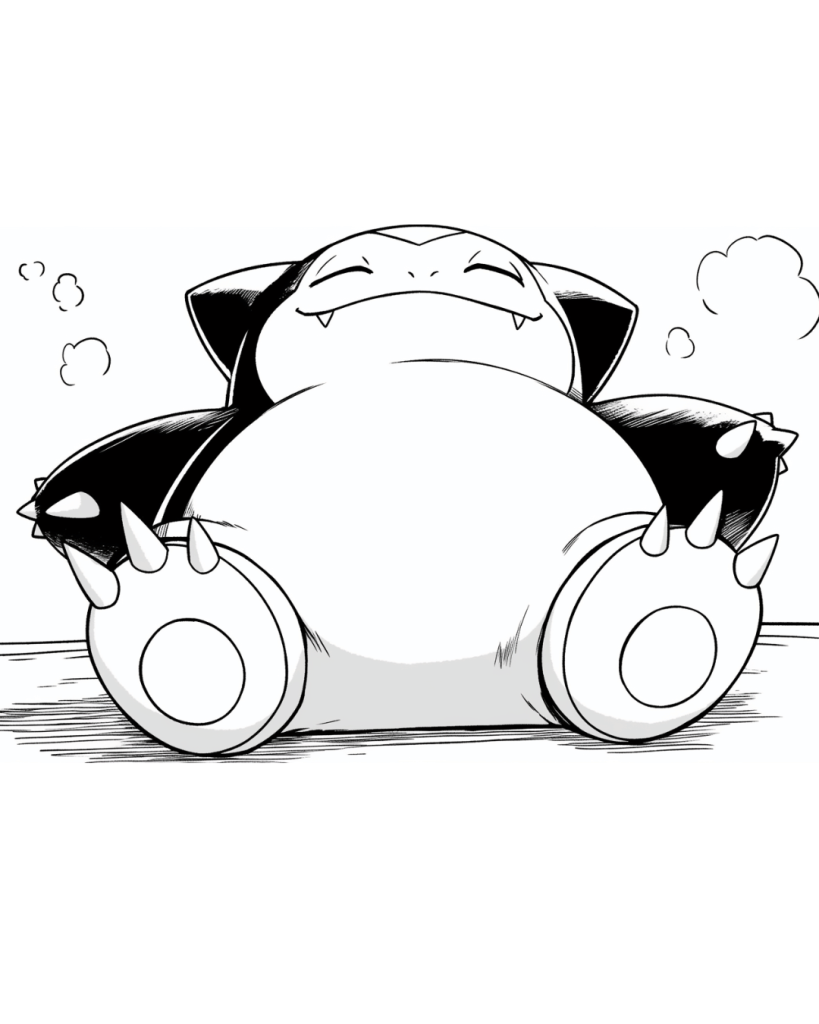 Snorlax Coloring Page