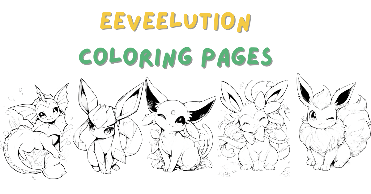 Cute Eeveelution Coloring Pages: Free PDF Printables