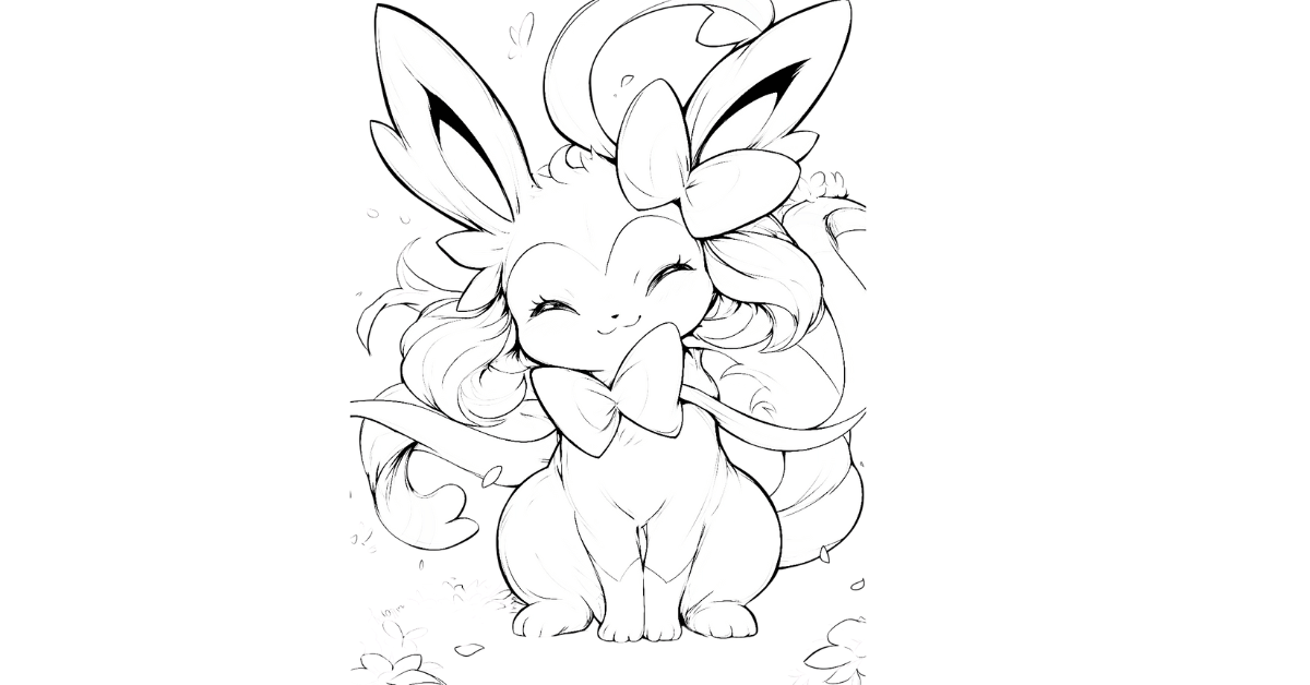 Cute Sylveon Coloring Pages: Free PDF Printables