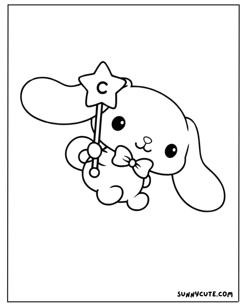 Cute Cinnamoroll Coloring Page