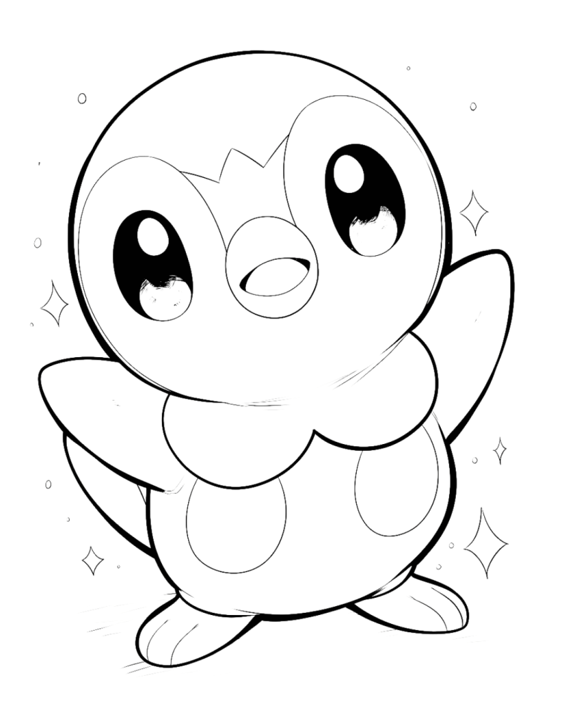 Piplup Coloring Page