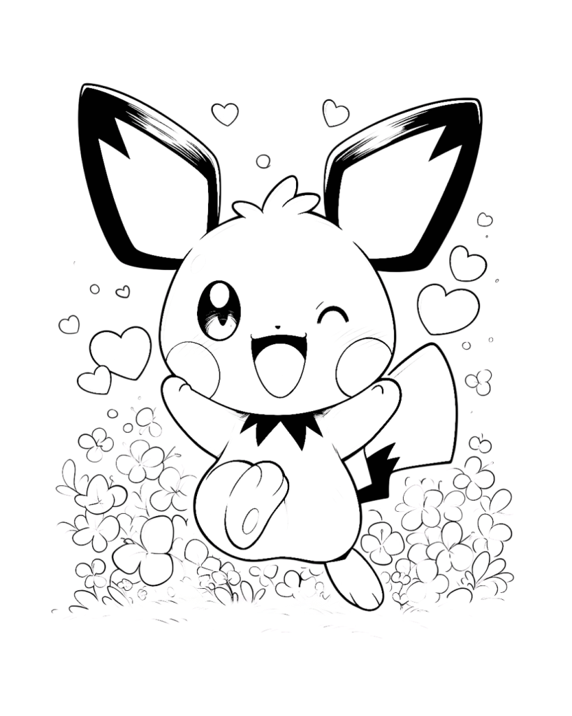 Pichu Coloring Page