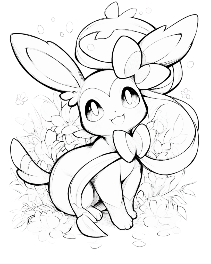 Sylveon coloring page