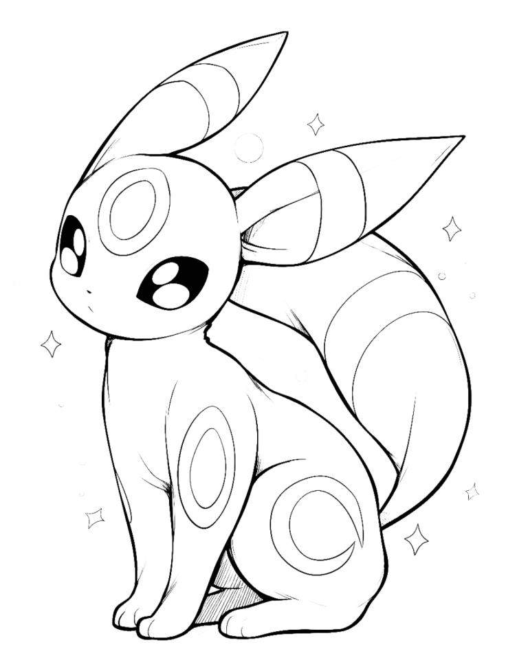 Cute Eeveelution Coloring Pages: Free PDF Printables - Sunny Cute