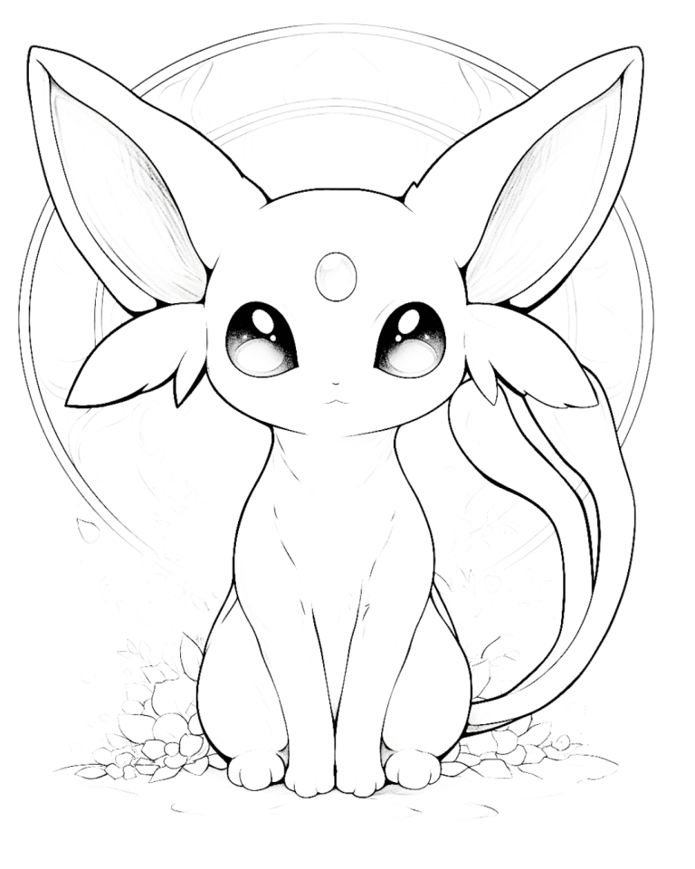 Cute Eeveelution Coloring Pages: Free PDF Printables - Sunny Cute