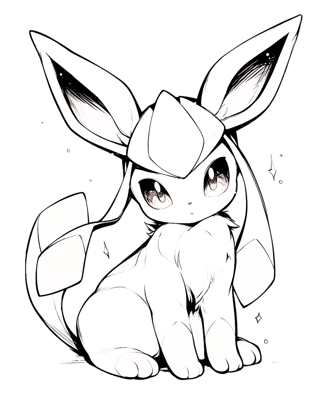 Cute Eeveelution Coloring Pages: Free PDF Printables - Sunny Cute