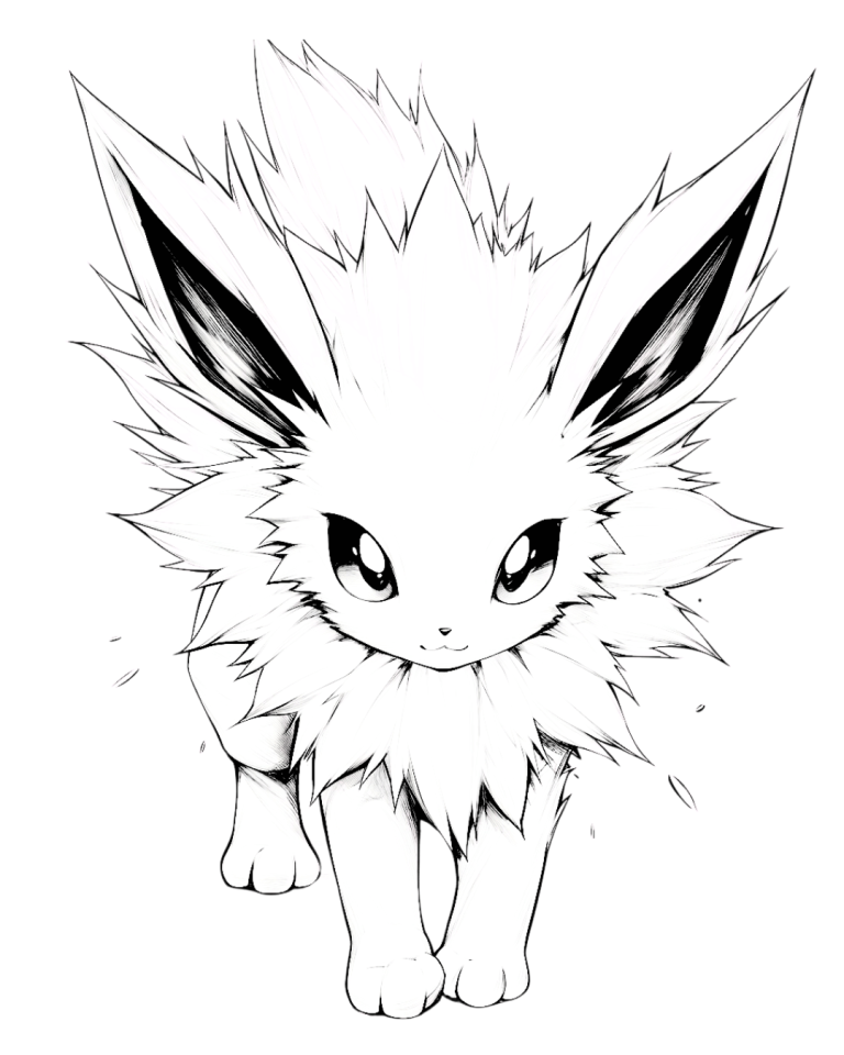 Cute Eeveelution Coloring Pages: Free PDF Printables - Sunny Cute