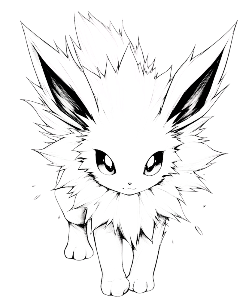 Jolteon Coloring Page