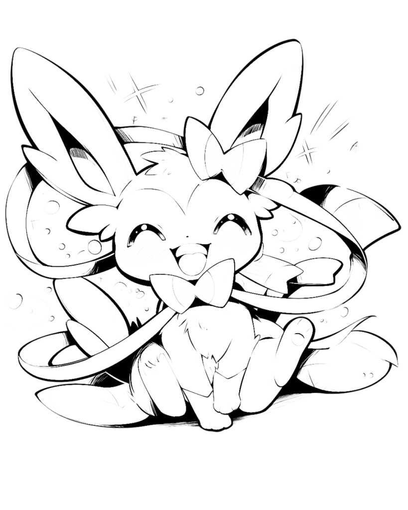 Baby Sylveon Coloring Page