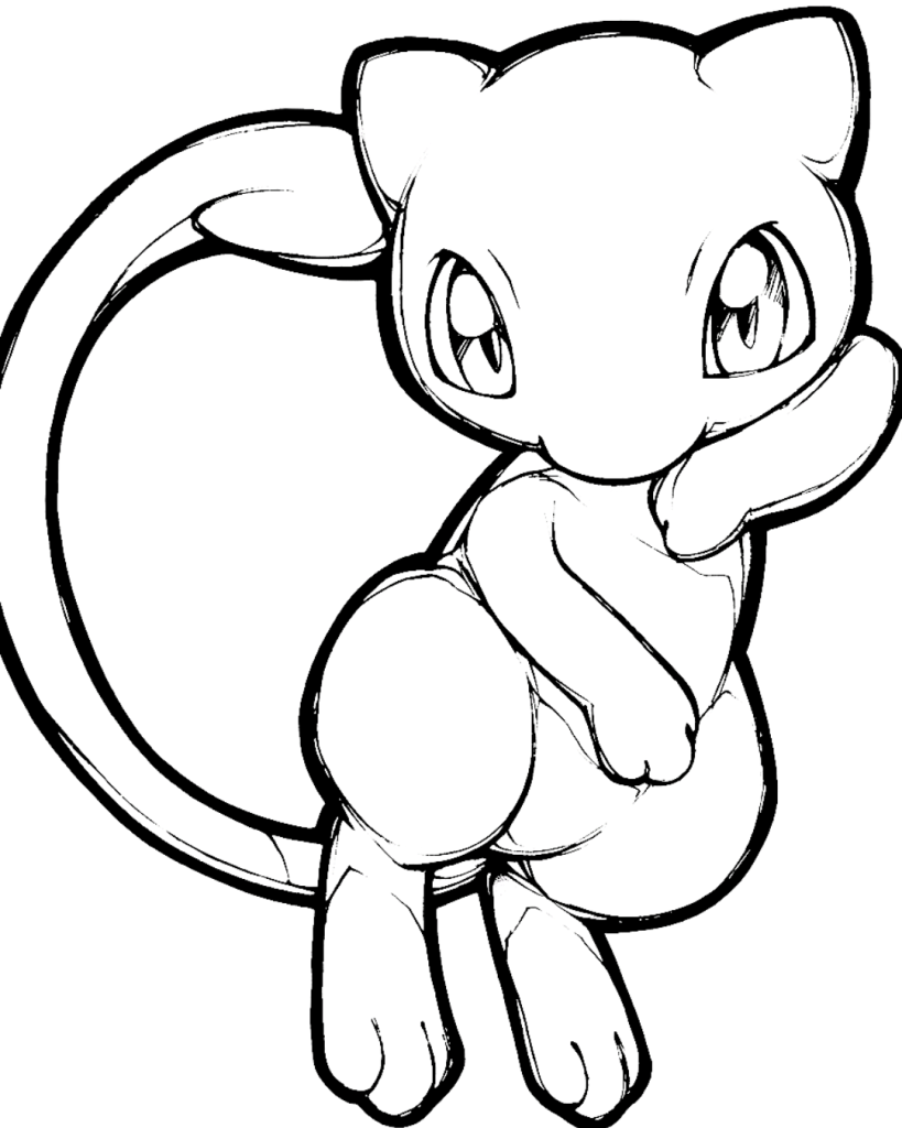 Mew Coloring Page