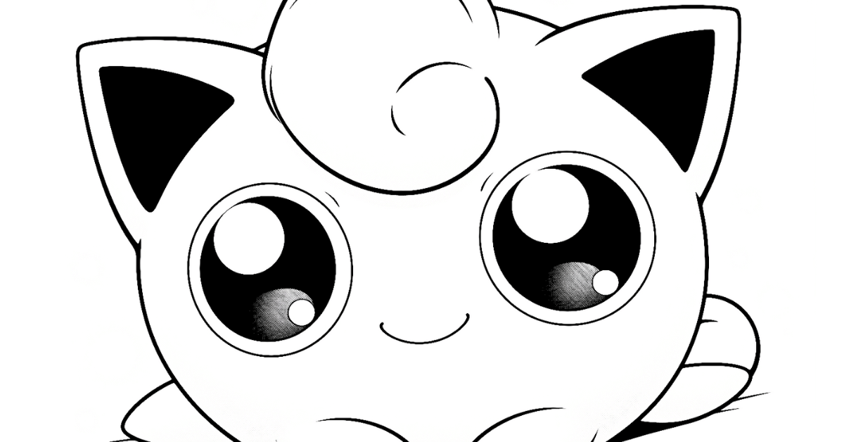 Cute Jigglypuff Coloring Pages: Free PDF Printables