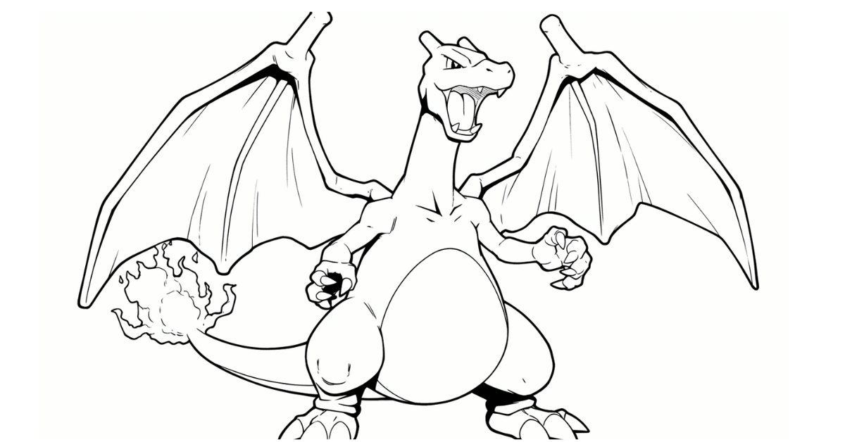 Cute Charizard Coloring Pages: Free PDF Printables