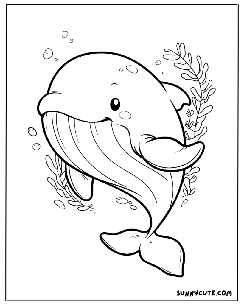 Whale Coloring Page