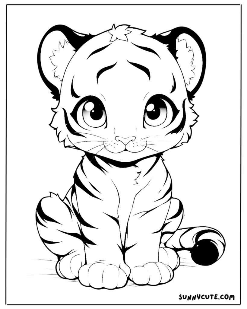 Tiger Coloring Page