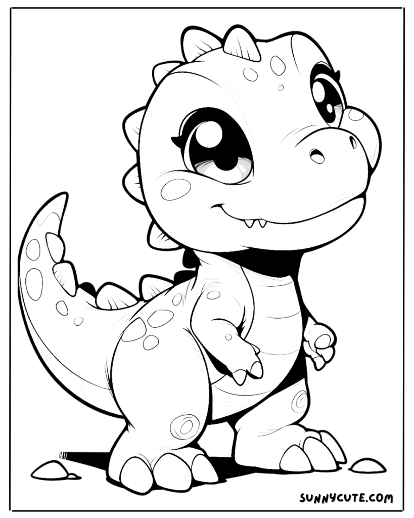 Dinosaur coloring page