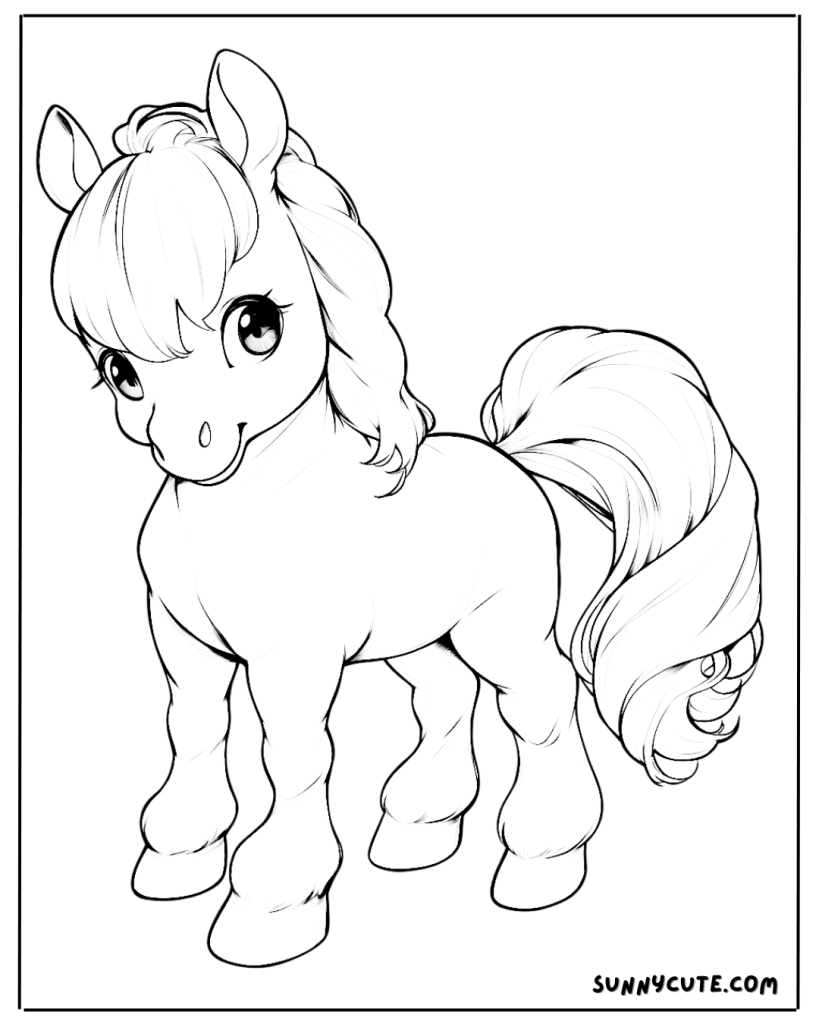 Horse coloring page