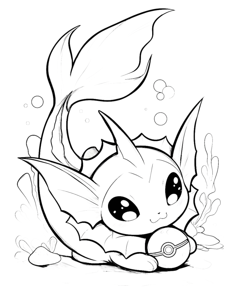 Vaporeon with Pokeball