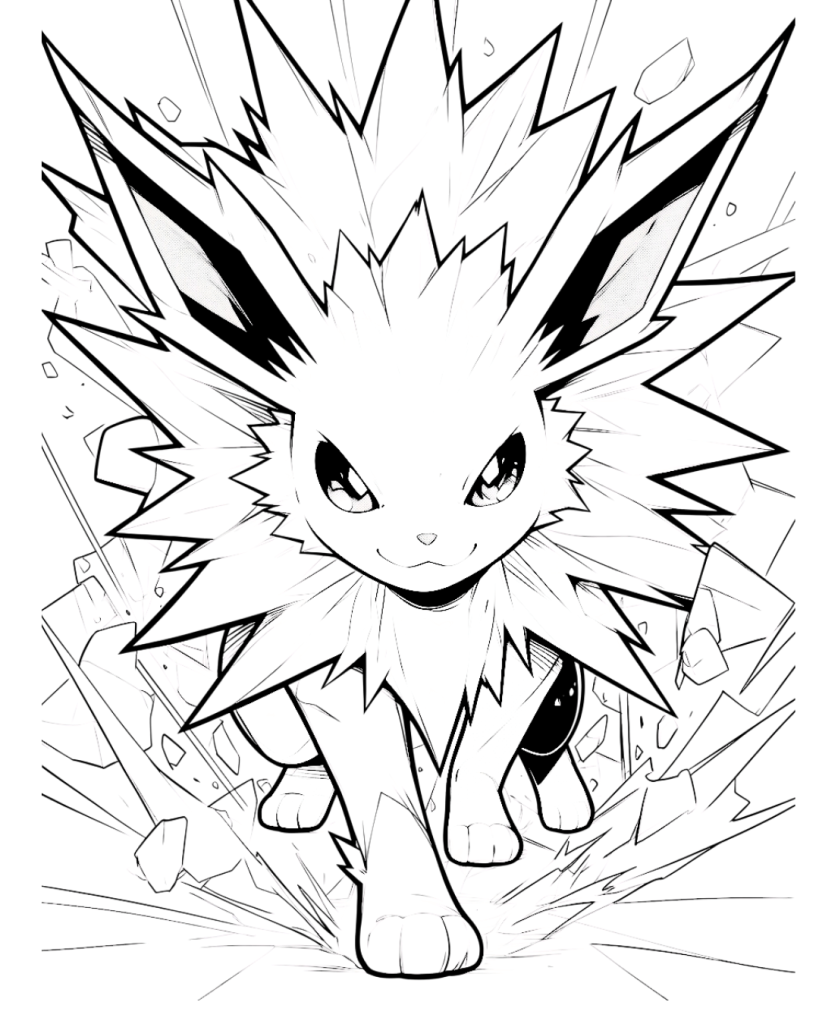 Jolteon Coloring Page