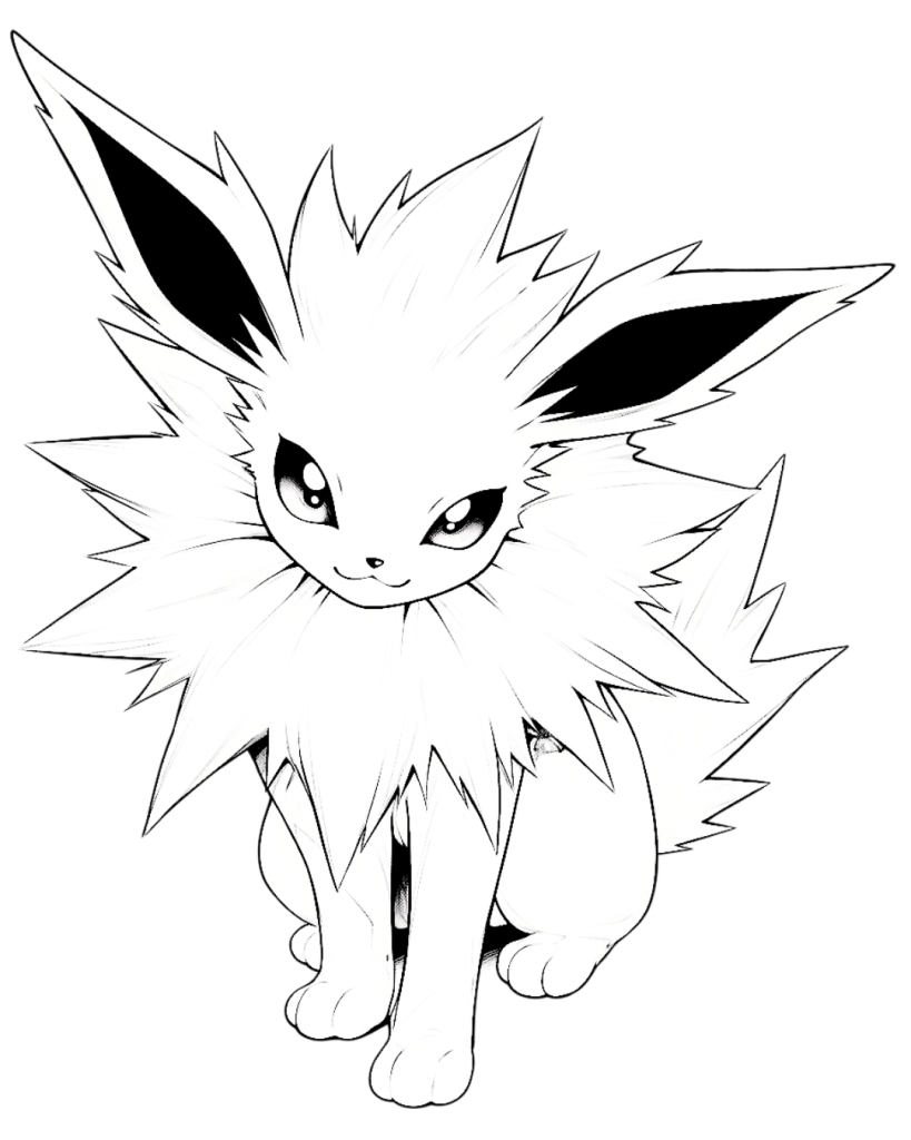 Jolteon Coloring Page