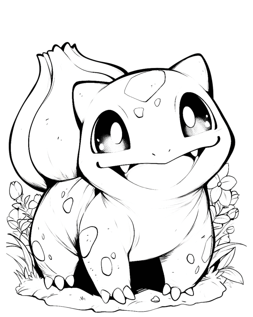 Cute Bulbasaur Coloring Pages