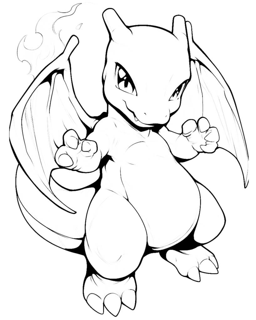 Baby Charizard Coloring Page