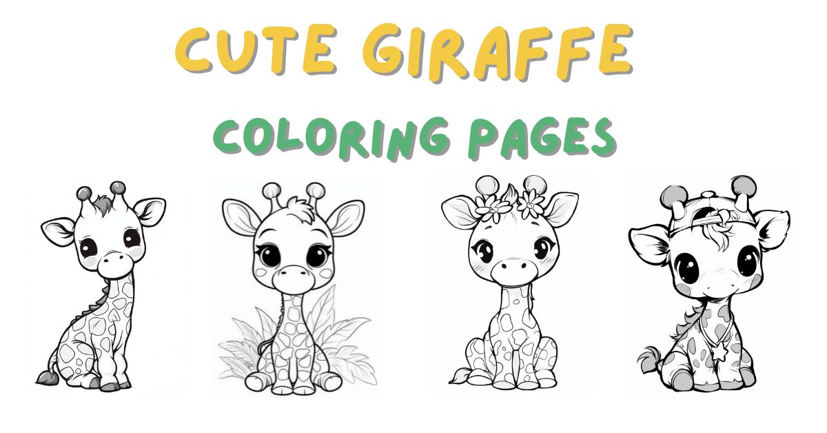 Cute Giraffe Coloring Pages: Free PDF Printables