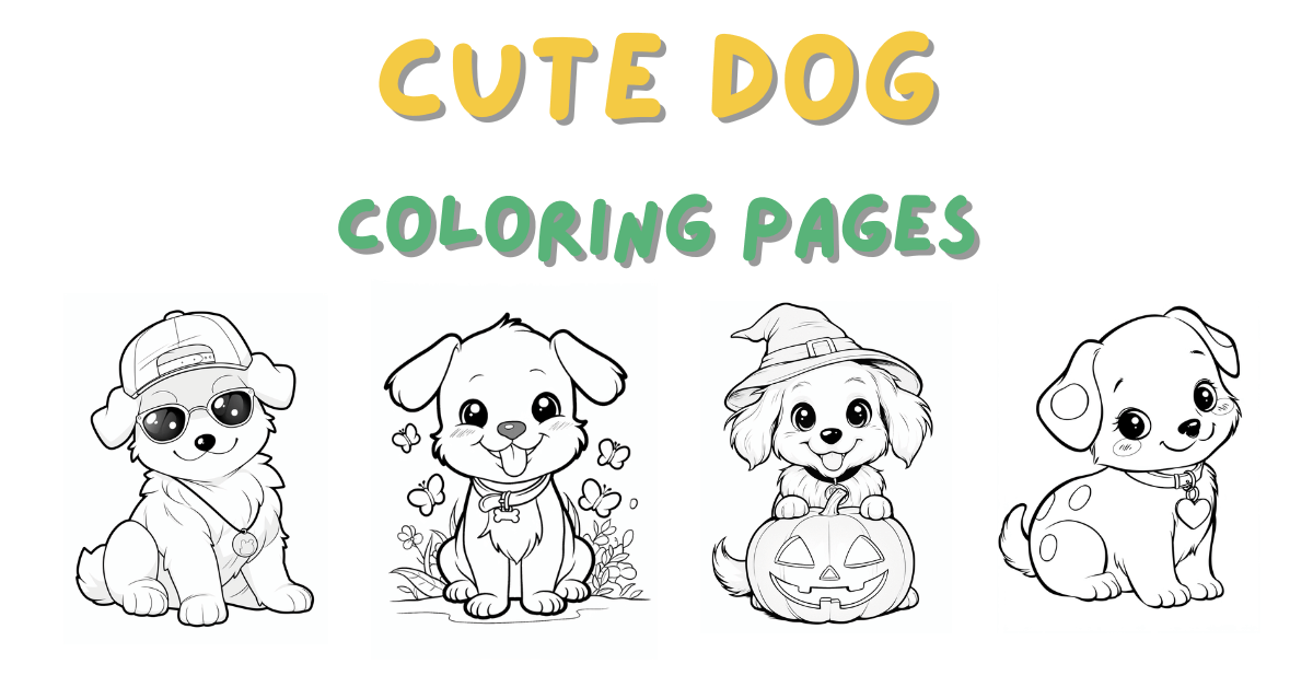 Cute Dog Coloring Pages: Free PDF Printables