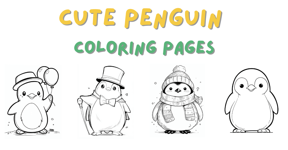 Cute Penguin Coloring Pages: Free PDF Printables