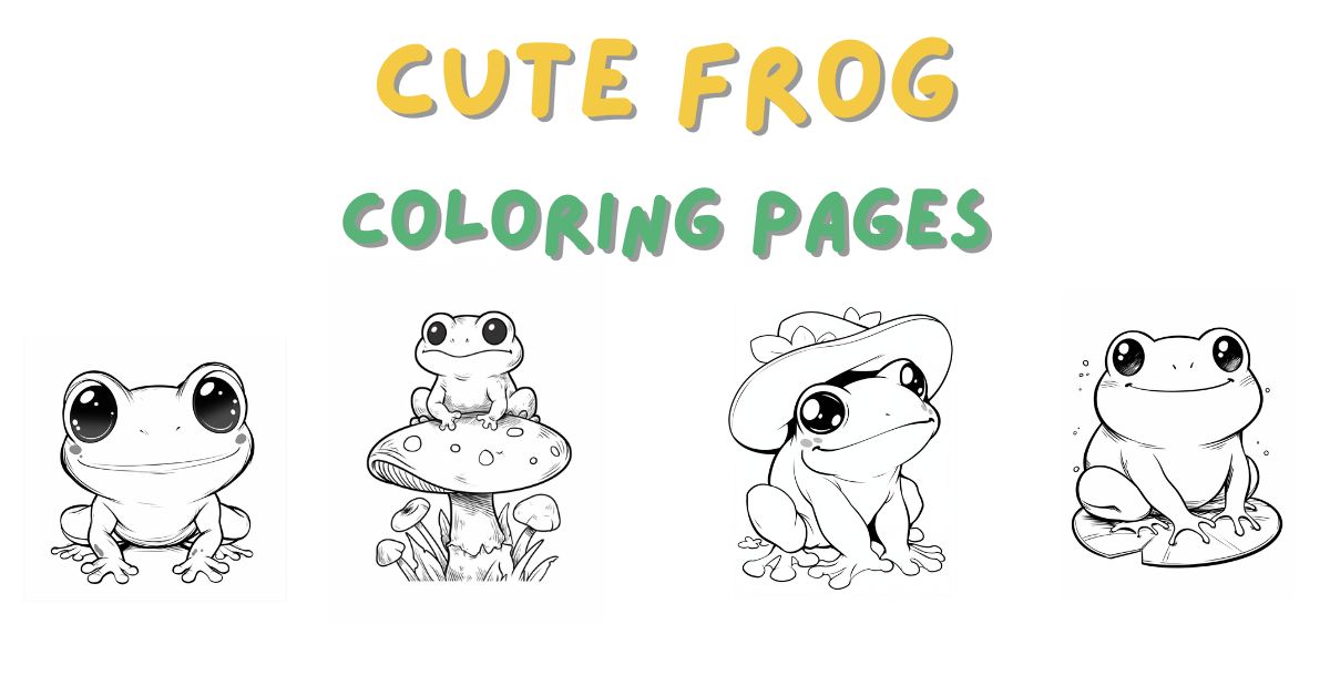 Cute Frog Coloring Pages: Free PDF Printables