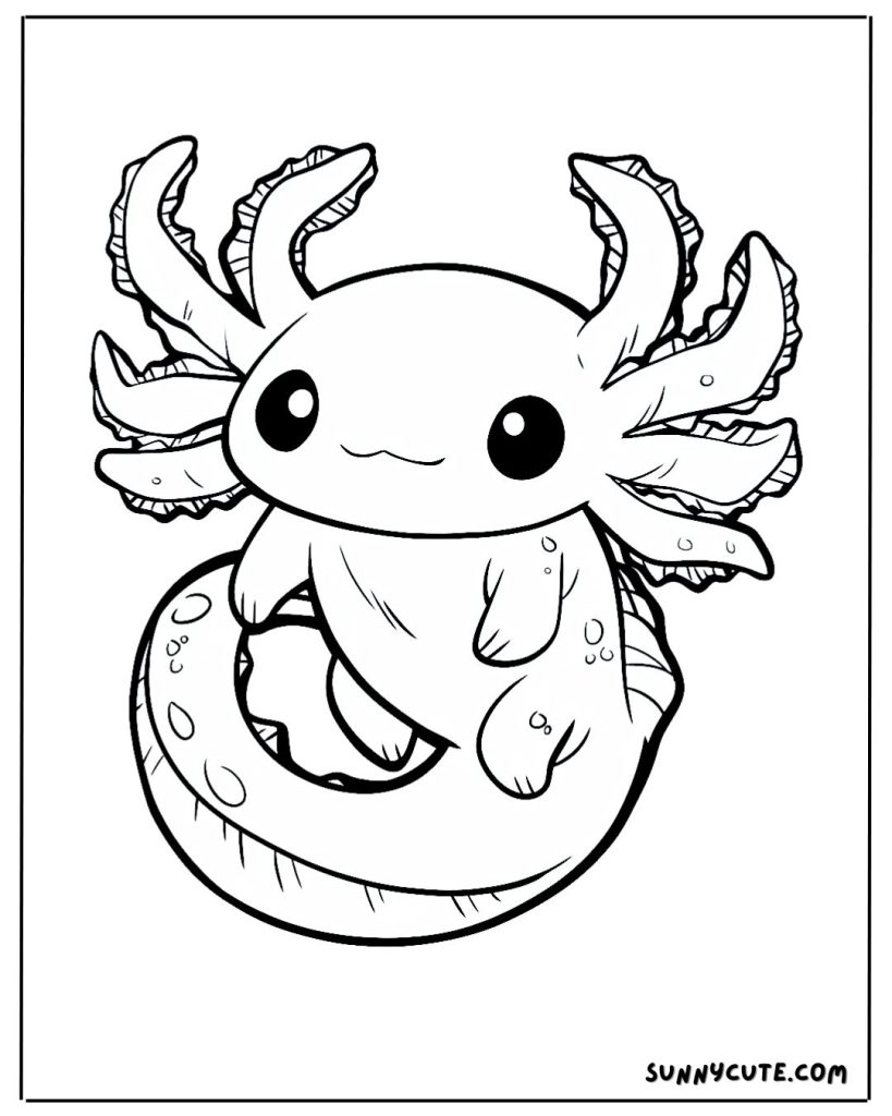 Axolotl Coloring Page