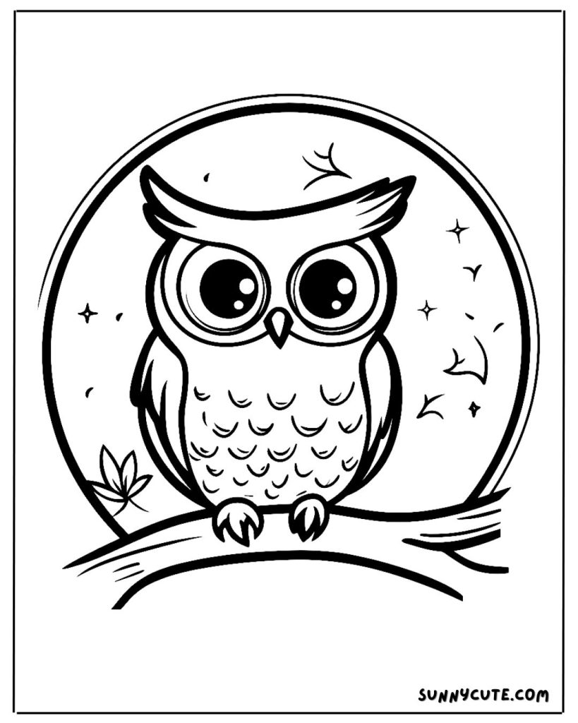 Owl Coloring Page