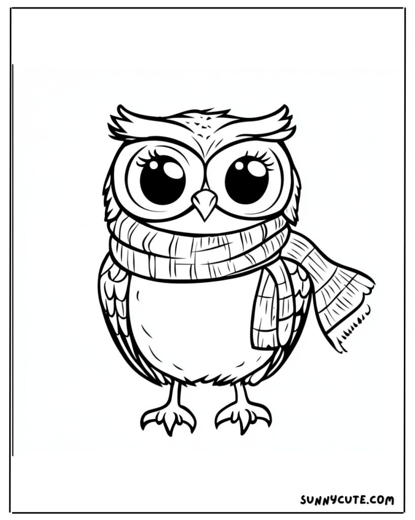 Harry potter owl coloring page