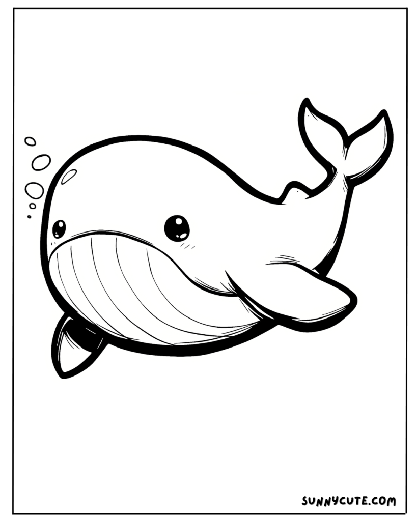 Whale coloring page
