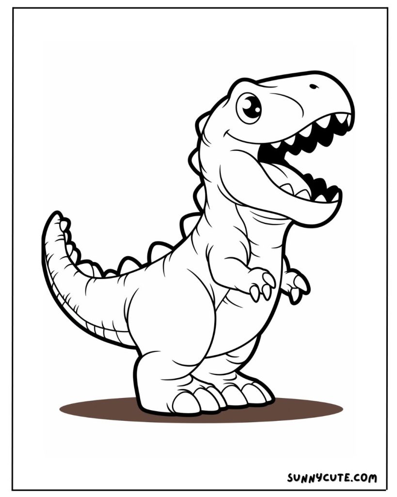 T Rex coloring page