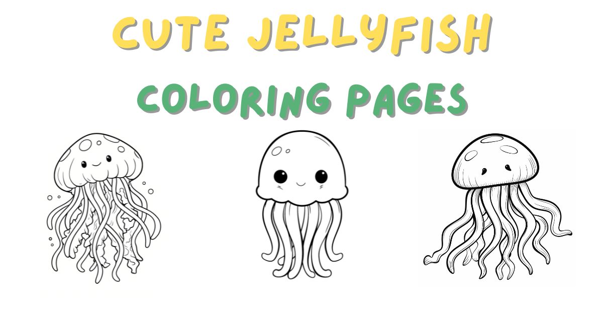 Cute Jellyfish Coloring Pages: Free PDF Printables