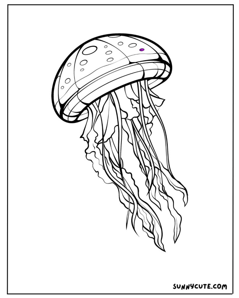 Jellyfish Coloring Page