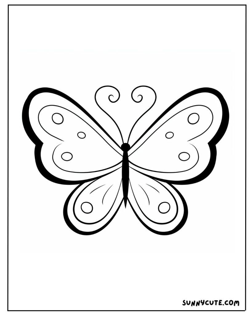 Butterfly coloring page
