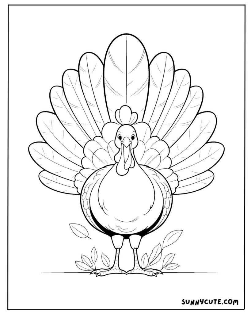 Turkey Coloring Page