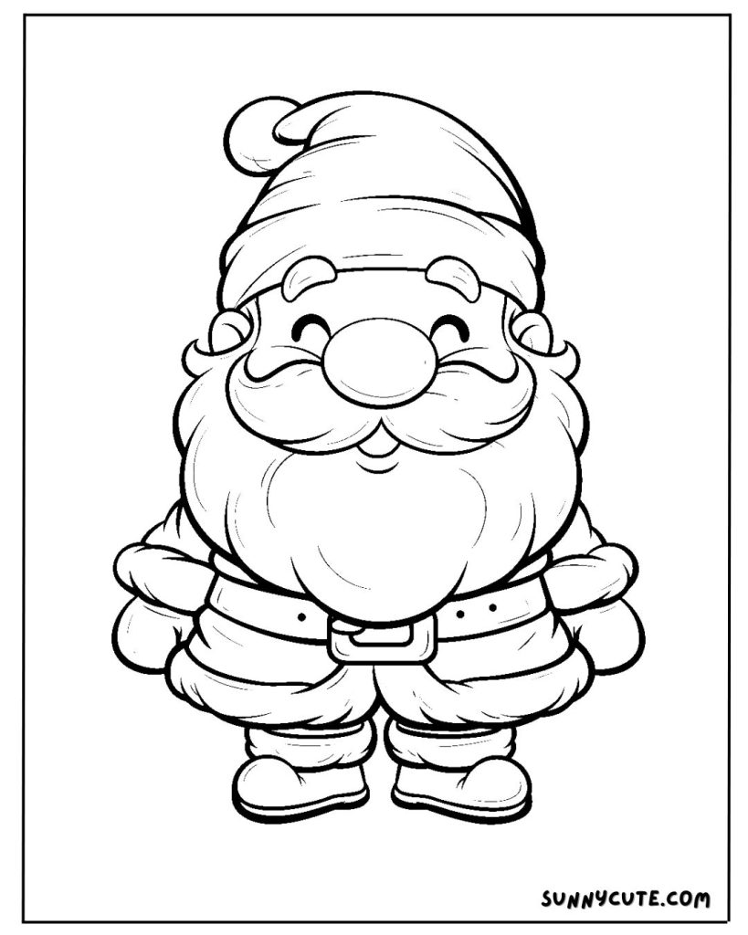 Santa Coloring Page