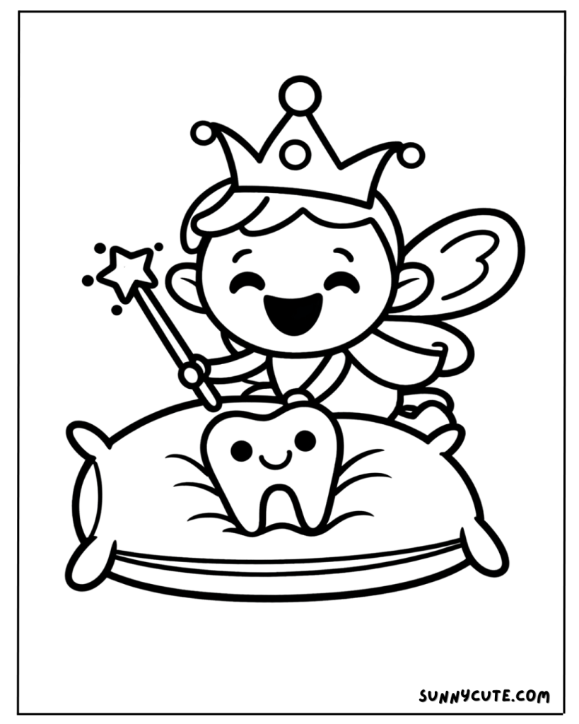 Cute Fairy Coloring Page