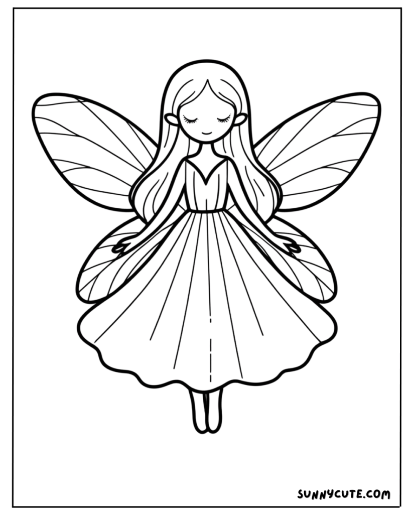 Fairy Coloring Page